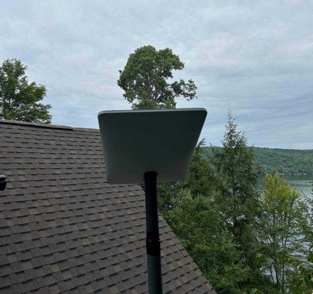 Starlink installation in Bancroft