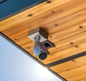 Security Installation 9 Ceiling-mounted security camera
